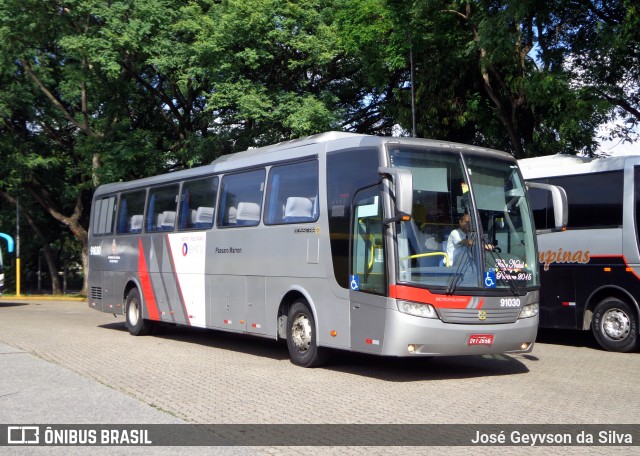 Empresa de Ônibus Pássaro Marron 91030 na cidade de São Paulo, São Paulo, Brasil, por José Geyvson da Silva. ID da foto: 11949676.