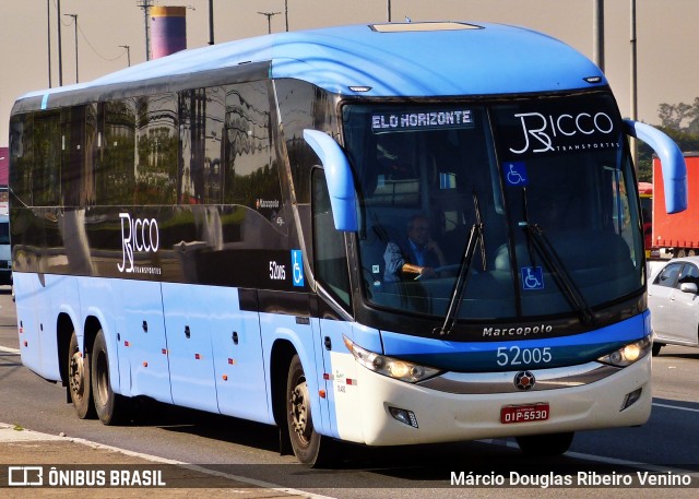 Ricco Transportes e Turismo-  Filial Rio Branco 52005 na cidade de São Paulo, São Paulo, Brasil, por Márcio Douglas Ribeiro Venino. ID da foto: 11949584.