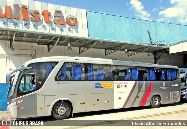 Expresso Amarelinho EA-347 na cidade de Sorocaba, São Paulo, Brasil, por Flavio Alberto Fernandes. ID da foto: 11948663.