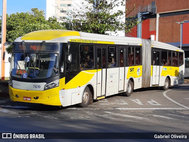 Autotrans Transportes Urbanos e Rodoviários 7610 na cidade de Uberlândia, Minas Gerais, Brasil, por Gabriel Oliveira. ID da foto: 11949126.