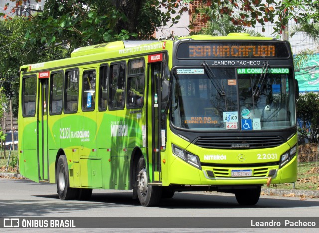 Santo Antônio Transportes Niterói 2.2.031 na cidade de Niterói, Rio de Janeiro, Brasil, por Leandro  Pacheco. ID da foto: 11949201.