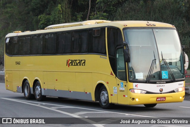 Kaissara - Viação Caiçara 15462 na cidade de Piraí, Rio de Janeiro, Brasil, por José Augusto de Souza Oliveira. ID da foto: 11950053.