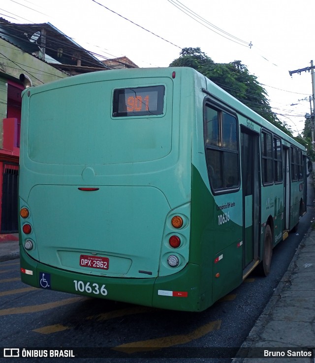 SM Transportes 10636 na cidade de Belo Horizonte, Minas Gerais, Brasil, por Bruno Santos. ID da foto: 11951784.
