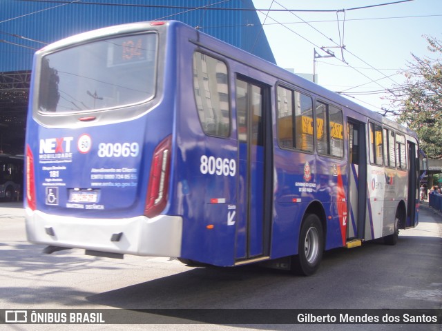 Next Mobilidade - ABC Sistema de Transporte 80.969 na cidade de Santo André, São Paulo, Brasil, por Gilberto Mendes dos Santos. ID da foto: 11950510.