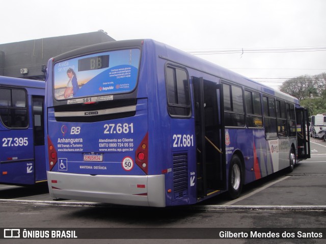 BB Transportes e Turismo 27.681 na cidade de Barueri, São Paulo, Brasil, por Gilberto Mendes dos Santos. ID da foto: 11950495.