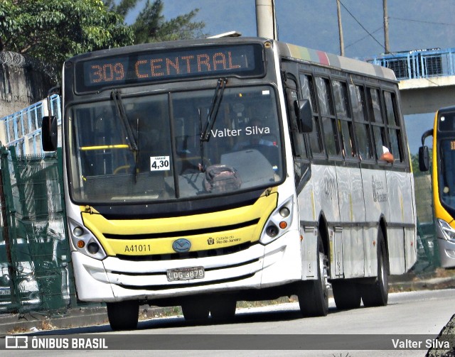 Real Auto Ônibus A41011 na cidade de Rio de Janeiro, Rio de Janeiro, Brasil, por Valter Silva. ID da foto: 11950787.