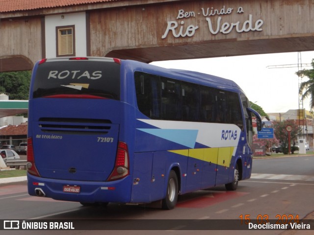 RodeRotas - Rotas de Viação do Triângulo 72103 na cidade de Rio Verde, Goiás, Brasil, por Deoclismar Vieira. ID da foto: 11950508.