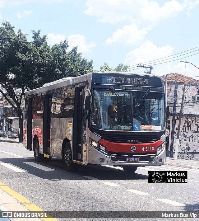 Allibus Transportes 4 5116 na cidade de São Paulo, São Paulo, Brasil, por Markus Bus Vip. ID da foto: 11951020.