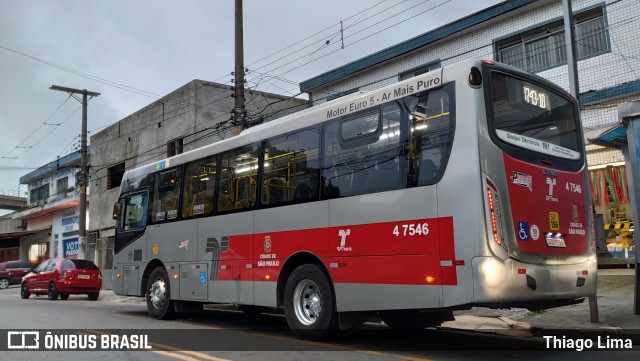 Pêssego Transportes 4 7546 na cidade de São Paulo, São Paulo, Brasil, por Thiago Lima. ID da foto: 11952491.