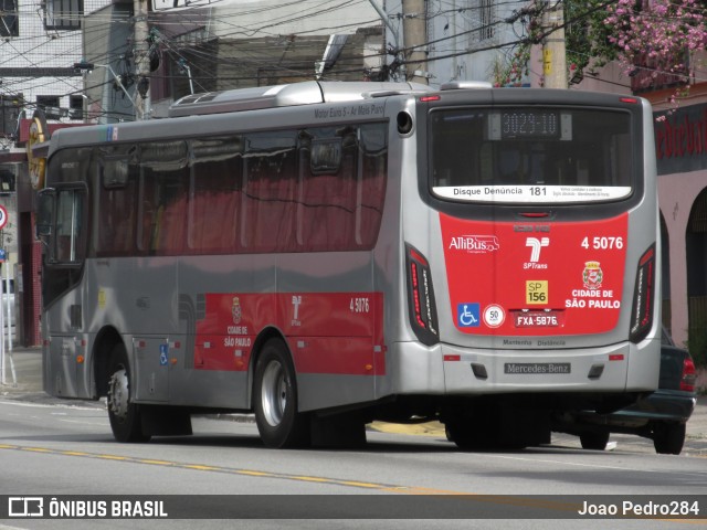 Allibus Transportes 4 5076 na cidade de São Paulo, São Paulo, Brasil, por Joao Pedro284. ID da foto: 11950596.