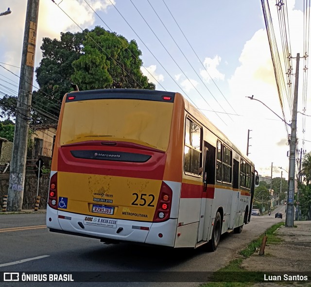 Empresa Metropolitana 252 na cidade de Recife, Pernambuco, Brasil, por Luan Santos. ID da foto: 11951280.