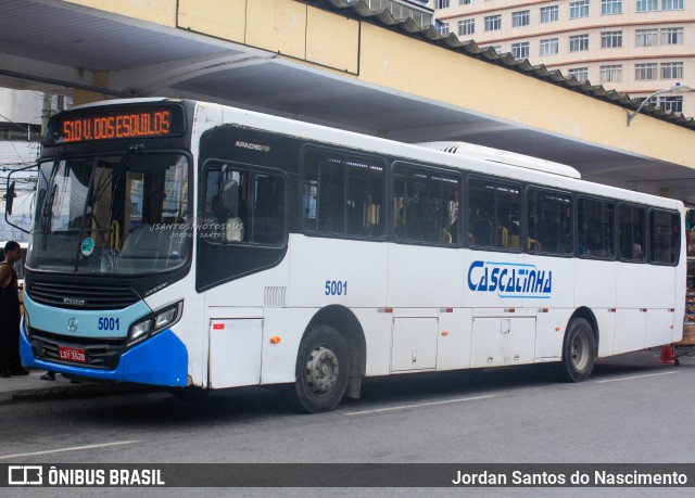 Viação Cascatinha 5001 na cidade de Petrópolis, Rio de Janeiro, Brasil, por Jordan Santos do Nascimento. ID da foto: 11954609.