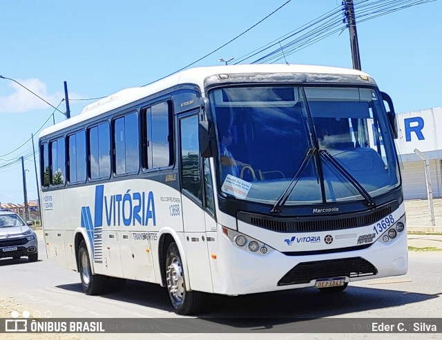 Vitória Transportes 13698 na cidade de Aracaju, Sergipe, Brasil, por Eder C.  Silva. ID da foto: 11954060.