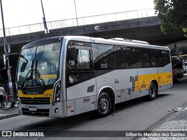 Upbus Qualidade em Transportes 3 5774 na cidade de São Paulo, São Paulo, Brasil, por Gilberto Mendes dos Santos. ID da foto: 11952695.