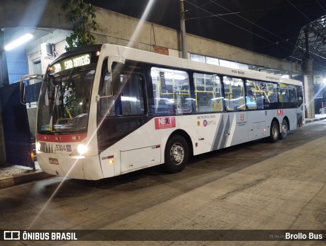 Next Mobilidade - ABC Sistema de Transporte 5304 na cidade de São Paulo, São Paulo, Brasil, por Brollo Bus. ID da foto: 11954486.