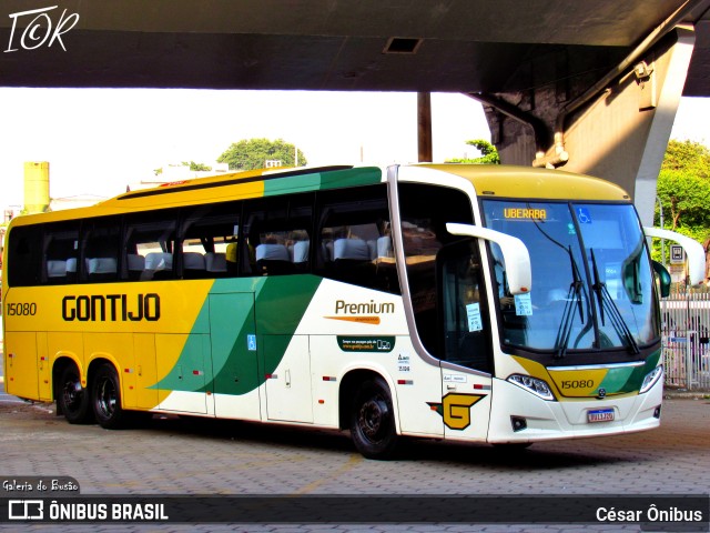 Empresa Gontijo de Transportes 15080 na cidade de Belo Horizonte, Minas Gerais, Brasil, por César Ônibus. ID da foto: 11954150.