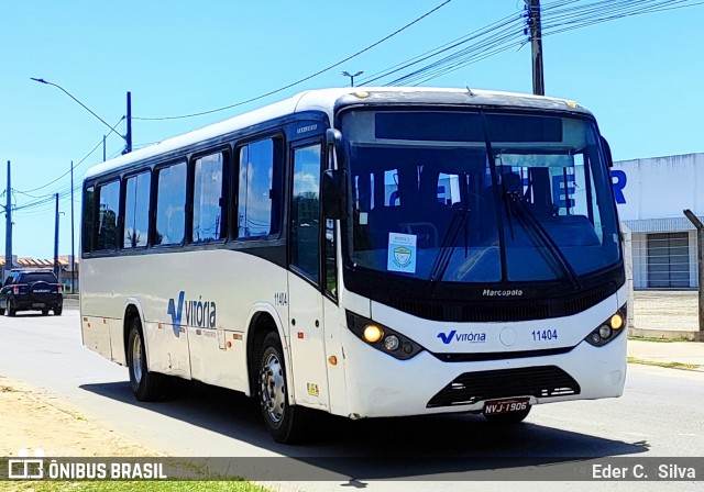 Vitória Transportes 11404 na cidade de Aracaju, Sergipe, Brasil, por Eder C.  Silva. ID da foto: 11954155.