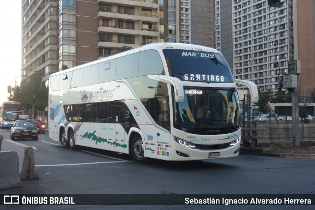 Nar-Bus Internacional 399 na cidade de Santiago, Santiago, Metropolitana de Santiago, Chile, por Sebastián Ignacio Alvarado Herrera. ID da foto: 11954476.