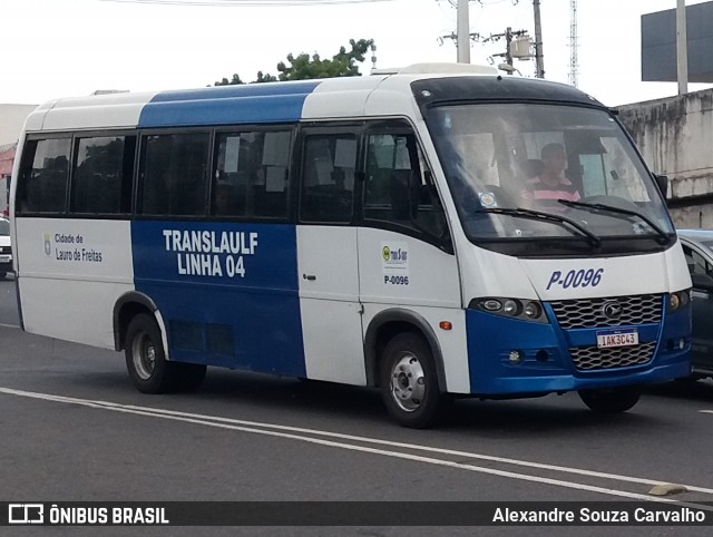 TRANSLAUF - Transporte Complementar de Lauro de Freitas P-0096 na cidade de Lauro de Freitas, Bahia, Brasil, por Alexandre Souza Carvalho. ID da foto: 11953554.