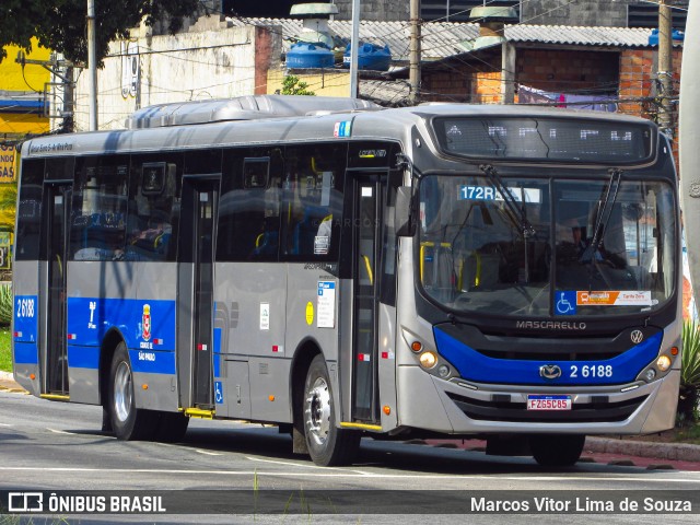 Transcooper > Norte Buss 2 6188 na cidade de São Paulo, São Paulo, Brasil, por Marcos Vitor Lima de Souza. ID da foto: 11954279.