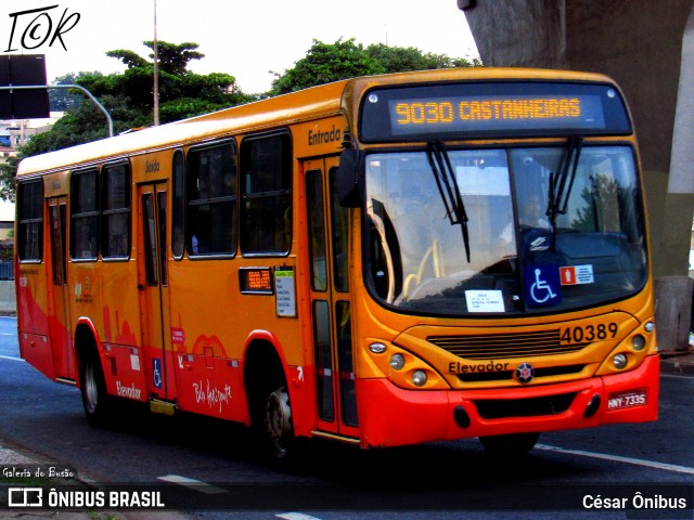 São Cristóvão Transportes 40389 na cidade de Belo Horizonte, Minas Gerais, Brasil, por César Ônibus. ID da foto: 11954121.