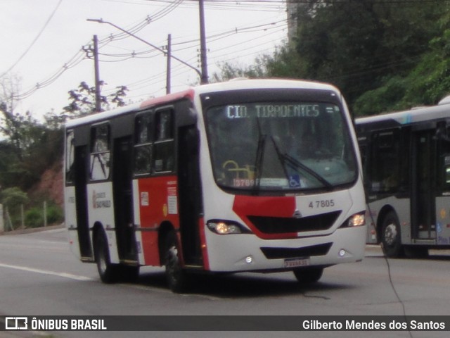 Pêssego Transportes 4 7805 na cidade de São Paulo, São Paulo, Brasil, por Gilberto Mendes dos Santos. ID da foto: 11952711.