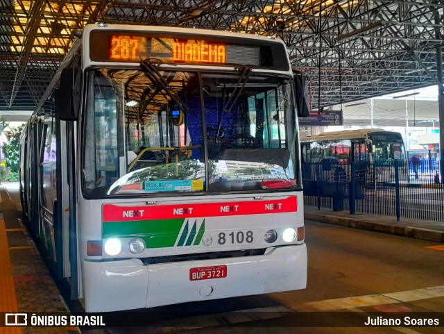 Next Mobilidade - ABC Sistema de Transporte 8108 na cidade de Santo André, São Paulo, Brasil, por Juliano Soares. ID da foto: 11954385.