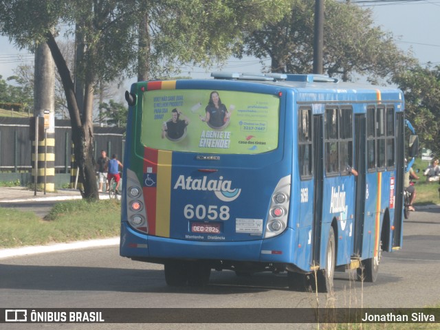 Viação Atalaia Transportes 6058 na cidade de Aracaju, Sergipe, Brasil, por Jonathan Silva. ID da foto: 11912446.