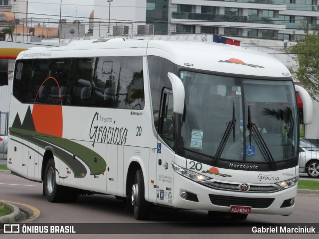 Transportes Graciosa 20 na cidade de Curitiba, Paraná, Brasil, por Gabriel Marciniuk. ID da foto: 11913301.