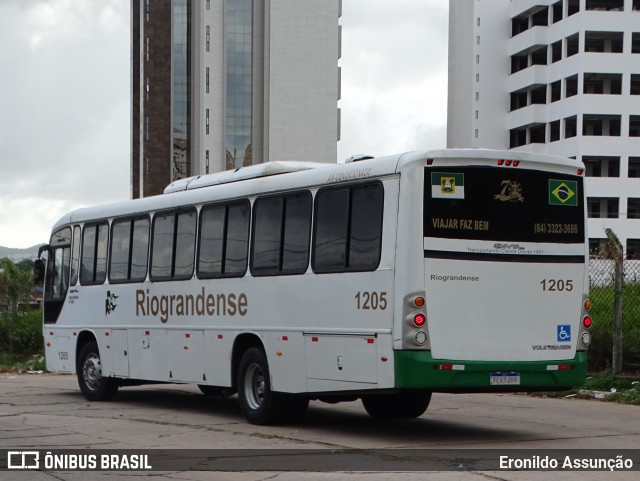 Viação Riograndense 1205 na cidade de Natal, Rio Grande do Norte, Brasil, por Eronildo Assunção. ID da foto: 11913402.