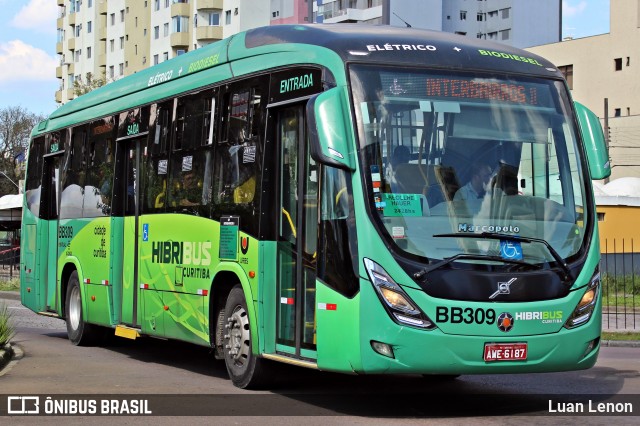 Transporte Coletivo Glória BB309 na cidade de Curitiba, Paraná, Brasil, por Luan Lenon. ID da foto: 11913429.