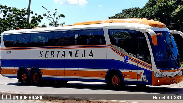 Viação Sertaneja 750 na cidade de Betim, Minas Gerais, Brasil, por Hariel BR-381. ID da foto: 11956068.