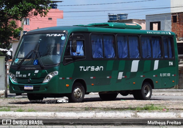 Tursan - Turismo Santo André 514 na cidade de Barra Mansa, Rio de Janeiro, Brasil, por Matheus Freitas. ID da foto: 11956698.