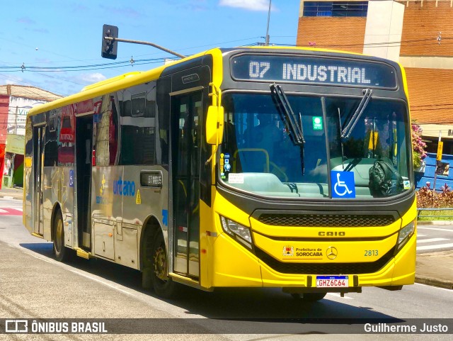 City Transporte Urbano Intermodal Sorocaba 2813 na cidade de Sorocaba, São Paulo, Brasil, por Guilherme Justo. ID da foto: 11956138.
