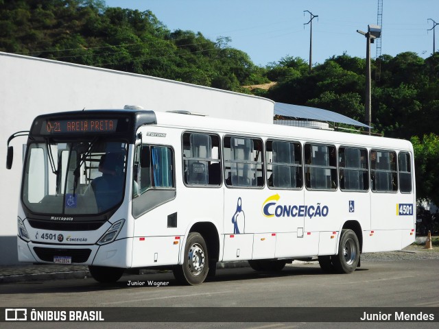 Empresa de Transportes Nossa Senhora da Conceição 4501 na cidade de Natal, Rio Grande do Norte, Brasil, por Junior Mendes. ID da foto: 11955710.