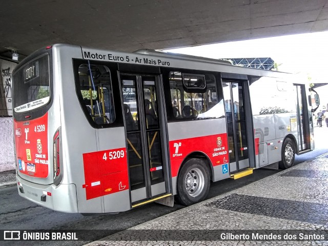 Allibus Transportes 4 5209 na cidade de São Paulo, São Paulo, Brasil, por Gilberto Mendes dos Santos. ID da foto: 11954684.