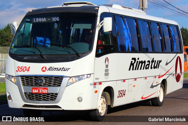 Rimatur Transportes 3504 na cidade de Curitiba, Paraná, Brasil, por Gabriel Marciniuk. ID da foto: 11956242.