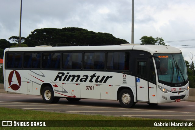 Rimatur Transportes 3701 na cidade de Fazenda Rio Grande, Paraná, Brasil, por Gabriel Marciniuk. ID da foto: 11956244.