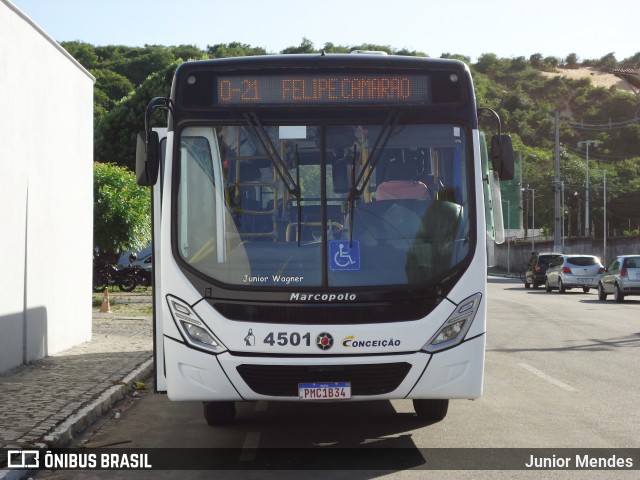 Empresa de Transportes Nossa Senhora da Conceição 4501 na cidade de Natal, Rio Grande do Norte, Brasil, por Junior Mendes. ID da foto: 11955713.