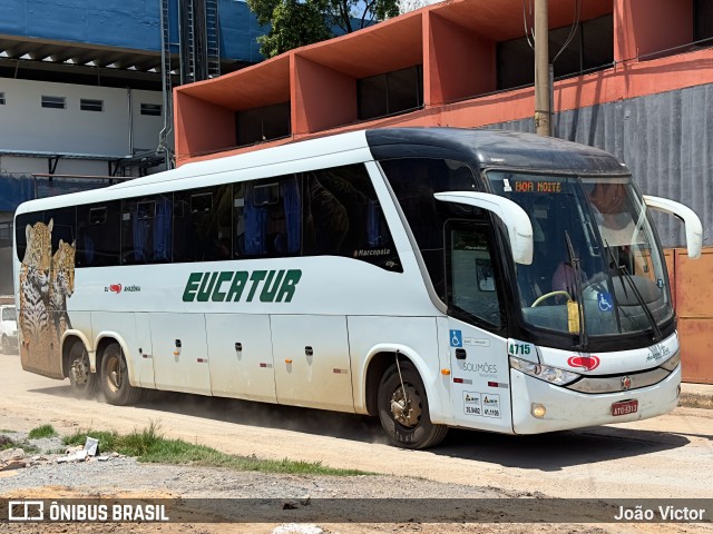 Eucatur - Empresa União Cascavel de Transportes e Turismo 4715 na cidade de Cuiabá, Mato Grosso, Brasil, por João Victor. ID da foto: 11957127.