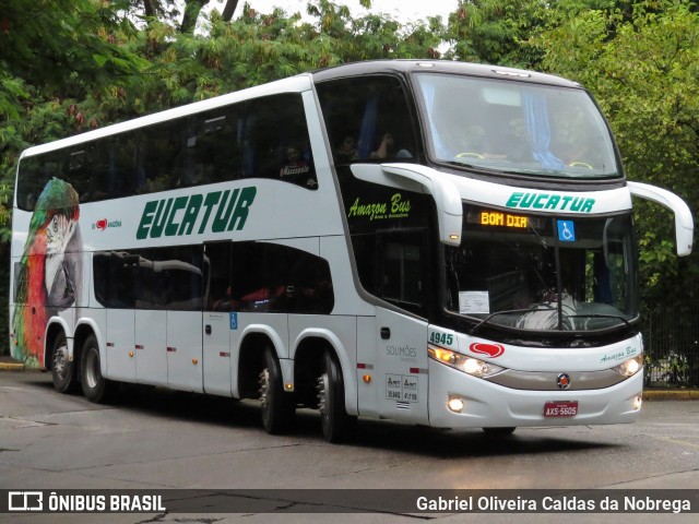 Eucatur - Empresa União Cascavel de Transportes e Turismo 4945 na cidade de São Paulo, São Paulo, Brasil, por Gabriel Oliveira Caldas da Nobrega. ID da foto: 11957895.