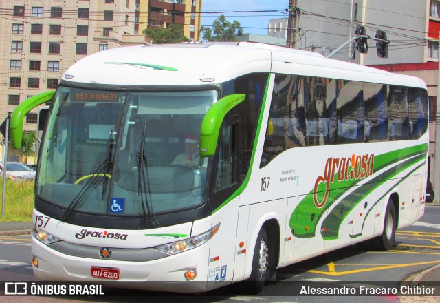 Viação Graciosa 157 na cidade de Curitiba, Paraná, Brasil, por Alessandro Fracaro Chibior. ID da foto: 11958009.