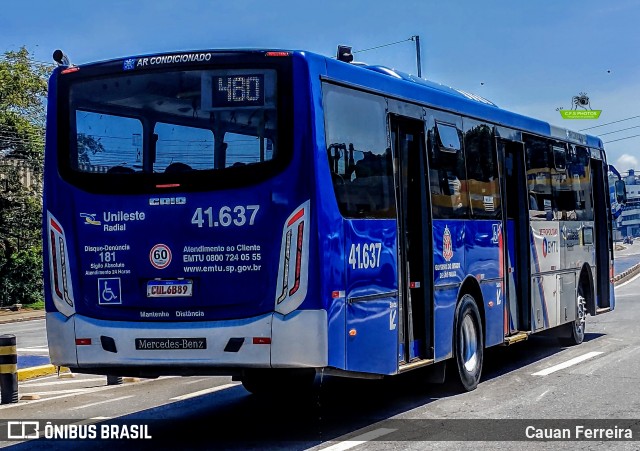 Radial Transporte Coletivo 41.637 na cidade de Itaquaquecetuba, São Paulo, Brasil, por Cauan Ferreira. ID da foto: 11959334.