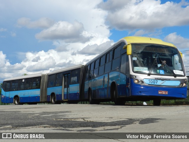 Metrobus 1007 na cidade de Goiânia, Goiás, Brasil, por Victor Hugo  Ferreira Soares. ID da foto: 11958399.