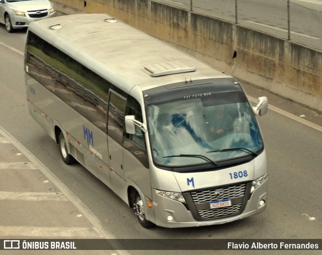 MM Transportes 1808 na cidade de Mairinque, São Paulo, Brasil, por Flavio Alberto Fernandes. ID da foto: 11958140.