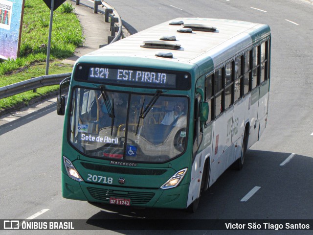 OT Trans - Ótima Salvador Transportes 20718 na cidade de Salvador, Bahia, Brasil, por Victor São Tiago Santos. ID da foto: 11957411.