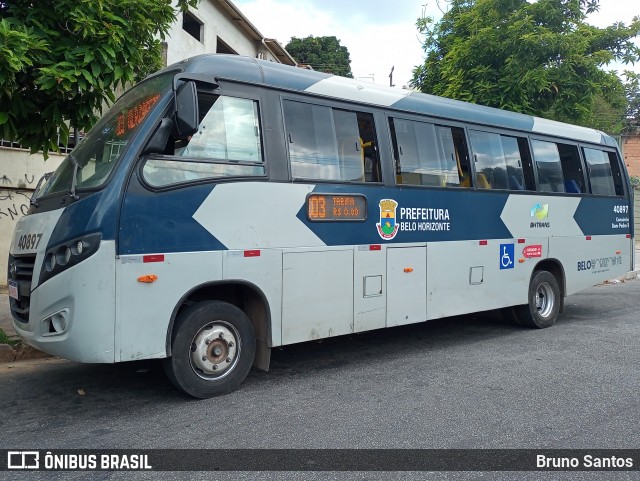 São Cristóvão Transportes 40897 na cidade de Belo Horizonte, Minas Gerais, Brasil, por Bruno Santos. ID da foto: 11957507.
