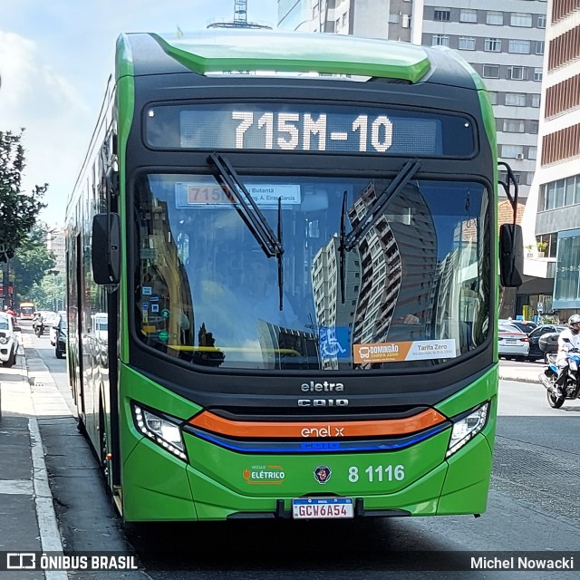 TRANSPPASS - Transporte de Passageiros 8 1116 na cidade de São Paulo, São Paulo, Brasil, por Michel Nowacki. ID da foto: 11959210.