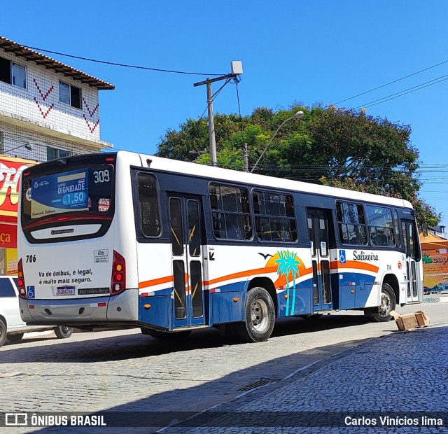 Auto Viação Salineira 706 na cidade de Cabo Frio, Rio de Janeiro, Brasil, por Carlos Vinícios lima. ID da foto: 11959327.