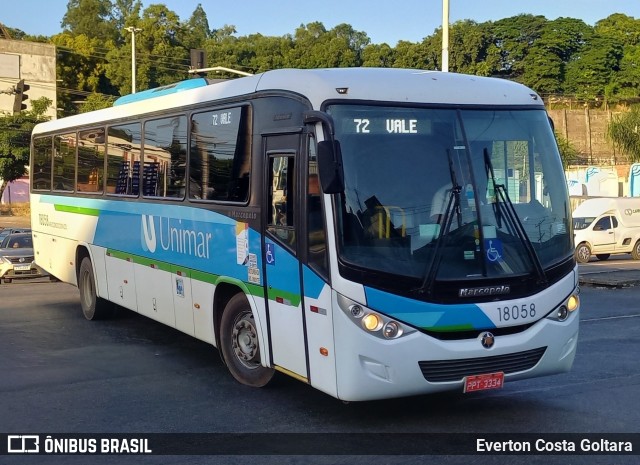 Unimar Transportes 18058 na cidade de Cariacica, Espírito Santo, Brasil, por Everton Costa Goltara. ID da foto: 11957491.